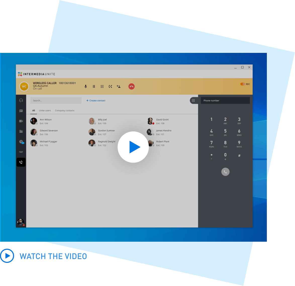 Contact Center Video overlay