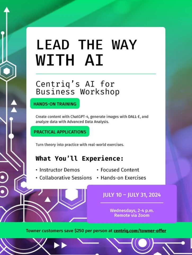AI for Business Workshop Flyer_TOWNER