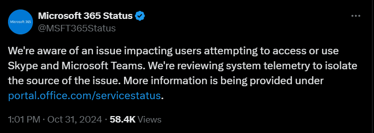 Real-time network monitoring to avoid Microsoft Teams downtime