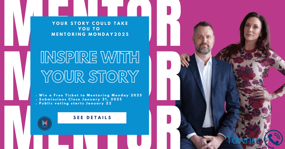 Mentorship Matters Challenge banner featuring Julie Towner, a free ticket giveaway to Mentoring Monday 2025 in Kansas City.