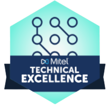 Towner and Mitel Technical Excellence badge
